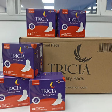 Size 1 pads for first period. Tricia Ultra Thin Wings/Super absorbent & gentle fit Triciawoman Triciawomanbest period pads UK