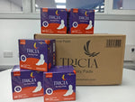 Size 1 pads for first period. Tricia Ultra Thin Wings/Super absorbent & gentle fit Triciawoman Triciawomanbest period pads UK